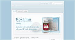 Desktop Screenshot of koxamin.elanatura.cz