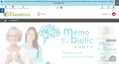 Desktop Screenshot of elanatura.cz